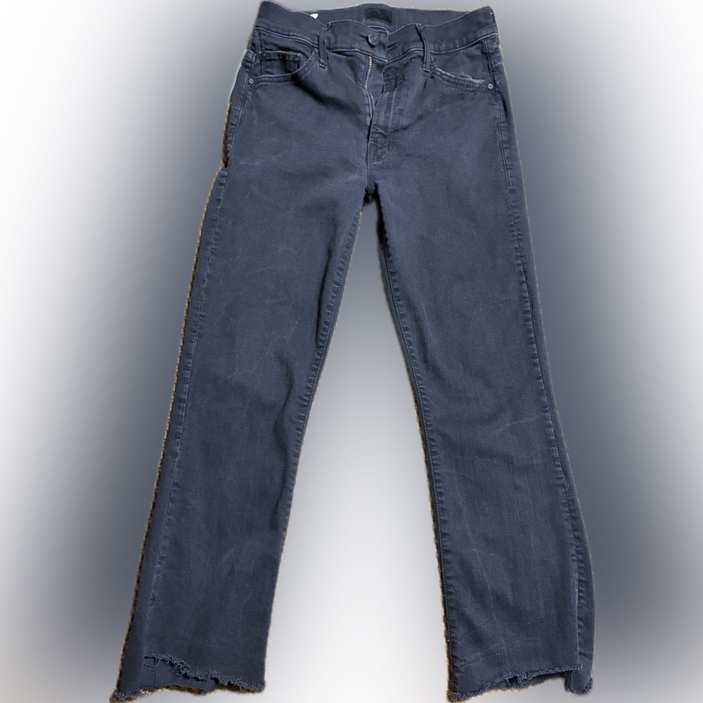 MOTHER The Insider Crop Step Fray Jeans – Not Guilty – Size 27